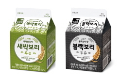 NSP통신-새싹보리우유(좌), 블랙보리우유(우) (푸르밀 제공)