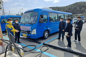 [NSP PHOTO]전주시시설관리공단, 전기 마을버스 운영 벤치마킹 차 포항시 방문