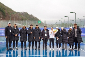 [NSP PHOTO]안동시청 테니스경기단, 제1차 한국실업테니스연맹전 에서 우수한 성적 거둬