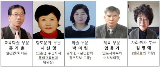 NSP통신-김포시문화상 수상자 5인. (김포시)