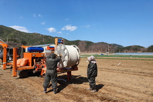 [NSP PHOTO]울진군, 농업신기술 밭작물 관개시스템 시범사업 추진