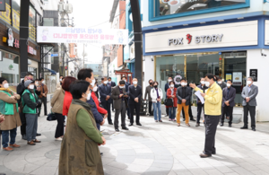 [NSP PHOTO]주낙영 경주시장, 중심상가 활성화 주요사업 현장 점검