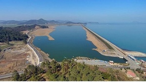 [NSP PHOTO]장흥군, 농업용 담수 삼산호 수질 개선