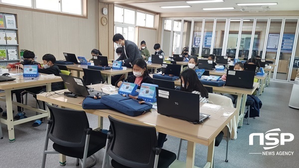 NSP통신-문경교육지원청 발명교육센터에서 1일 발명교실과 찾아가는 발명교실을 실시하고 있다. (문경교육지원청)