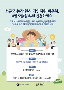 [NSP PHOTO]정읍시, 코로나 피해 소규모 농가에 30만원 상당 바우처 지급