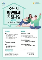 [NSP PHOTO]수원시, 1인 가구 미혼 청년에 월세 10만원 지원