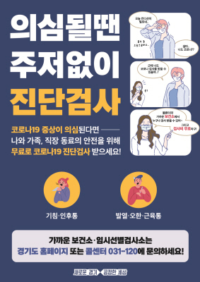 NSP통신-코로나19 진단검사 안내 포스터. (안성시)