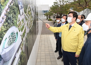 [NSP PHOTO]염태영 시장, 수원시 연화장 공사현장 점검