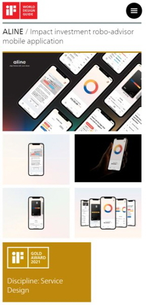 NSP통신-NH투자증권은 이번 iF디자인어워드에 모바일 어플리케이션 디자인 ALINE(사진)을 출품했다. (NH투자증권)