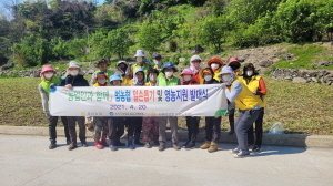 [NSP PHOTO]울릉농협, 산채농가 일손돕기 나서