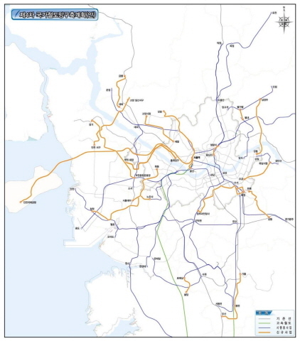 NSP통신-제4차 국가철도망구축계획안 노선도. (용인시)