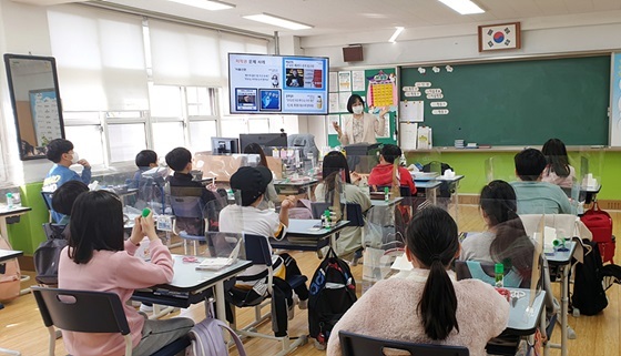 NSP통신-지난 13일, 양동초등학교에서 진행된 미디어 저작권 교육 (양천구)