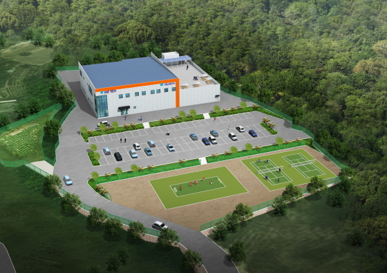 NSP통신-용인시 처인구 남사면 북리 551-1번지 8578㎡에 지상 2층 연면적 2971㎡ 규모 디에스이테크 생산시설 건립 조감도. (용인시)