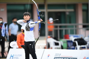 [NSP PHOTO]예천 경북일고 김제덕 선수, 도쿄 올림픽 양궁 국가대표 최종 선발