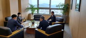 [NSP PHOTO]장세용 구미시장, 현안사업 해결 위해 한국도로공사 전격 방문