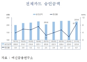 [NSP PHOTO]카드, 지난해보다 8.7% 더 긁었다...전반적 소비 회복세