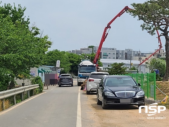 NSP통신-고양시 덕양구 대장동 개발제한구역 내 건축허가 공사 현장 (강은태 기자)