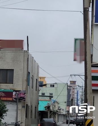 -경기 평택시 통복동 평택역 주변 성매매 집장촌 삼리의 모습. (김병관 기자)