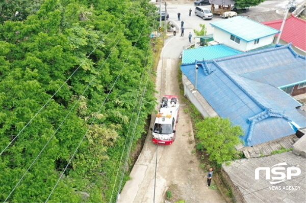 NSP통신-영덕군은 최근 기후변화로 인해 농경지와 산림지에 피해를 주는 꽃매미, 갈색날개매미충, 미국선녀벌레 등 돌발해충 확산 방지 및 방제효과 극대화를 위해, 지난 5월 31일 공동방제의 날로 정하고 돌발병해충 공동협업방제를 실시했다. (영덕군)