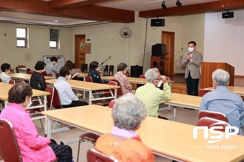 [NSP PHOTO]전춘성 진안군수, 은빛노인대학서 특강