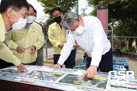 [NSP PHOTO]유진섭 정읍시장, 정읍천 자전거 전용도로 갈등 해소 나서