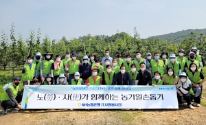 [NSP PHOTO]NH농협은행, 노사합동 농촌 일손돕기 실시