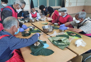 [NSP PHOTO]의성군 사곡면, 독거할배 보글보글 요리교실 운영