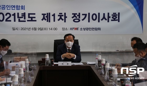 NSP통신-배동욱 회장이 소공연 이사회를 주관하고 있다. (강은태 기자)