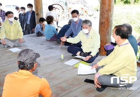 [NSP PHOTO]유진섭 정읍시장, 산외면 지금실 마을 방문 소통행정 강화