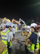 [NSP PHOTO]국토안전관리원, 광주 학동 건물 붕괴사고 현장 방문