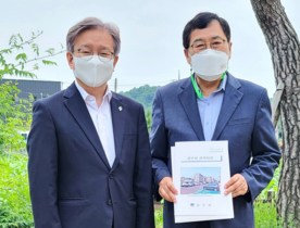 [NSP PHOTO]주낙영 경주시장, 경주 원도심 살리기... 중기부 권칠승 장관 만나 강력 요청