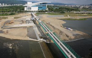 [NSP PHOTO]경주시, 황성-금장 잇는 자전거 교량 월령교 연말 개통