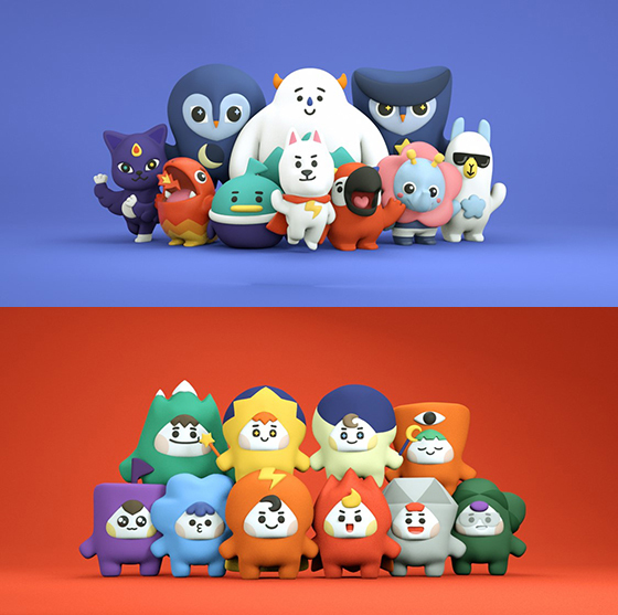 NSP통신-스마일펫(상)과 스마일메이츠. (스마일게이트 홀딩스)