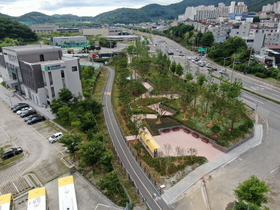 [NSP PHOTO]광양시, 운전면허시험장 주변 미세먼지차단숲 조성