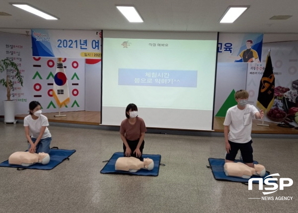 NSP통신-의성군은 여름철 물놀이 사고 예방을 위해 지난 29일 군청 대회의실에서 안전관리요원 30명과 읍·면 업무담당자를 대상으로 2021년 여름철 물놀이 안전관리 교육을 실시했다. (의성군)