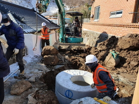 [NSP PHOTO]광양시, 옥곡 수평 농어촌마을 하수도 정비공사 완료