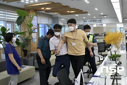 [NSP PHOTO]장수군, 민원실 비상상황 대비 모의 훈련 실시