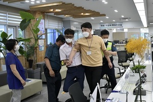 [NSP PHOTO]장수군, 민원실 비상상황 대비 모의 훈련 실시