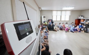 [NSP PHOTO]오세현 아산시장 마을무선방송 시설 개선 현장 방문