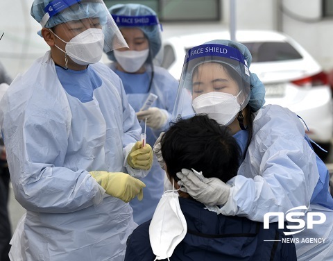 [NSP PHOTO]장수군, 외국인 근로자 코로나19 선제검사 실시