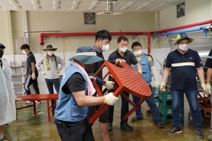 [NSP PHOTO]여수광양항만공사, 중소기업 작업환경 개선 봉사활동 실시