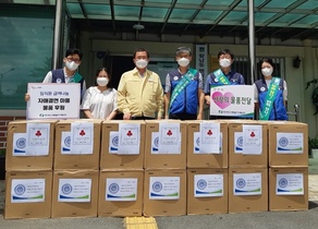 [NSP PHOTO]한국수력원자력 안전처, 결연 자매마을 후원물품 전달·청렴 캠페인 실시