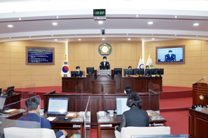 [NSP PHOTO]광양시의회, 원 포인트 임시회 개회 추경안 처리