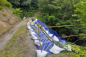 [NSP PHOTO]순천국유림관리소, 산사태 피해지 응급복구 완료