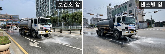 NSP통신-▲서산시가 낮 시간대 살수차량 2대를 운영한다. (서산시)