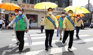 [NSP PHOTO]충남도, 도민과 함께하는 양산 쓰기 캠페인 진행