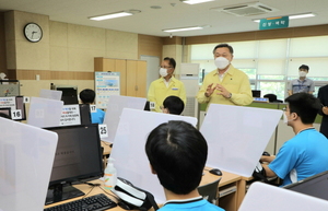 [NSP PHOTO]정석환 병무청장, 대구경북병무청 병역판정검사장 방문