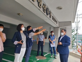 [NSP PHOTO]박창순 경기도의원, 성남 시민예술회관 건립현장 정담회 가져