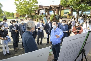 [NSP PHOTO]순천시, 정원박람회 연관 사업 현장 간부회의 개최