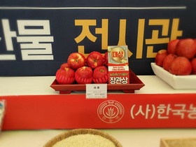 [NSP PHOTO]상주 사과, 경북 직거래장터 품평회 대상 수상